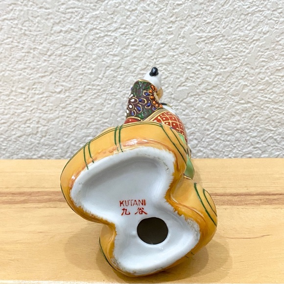 Vintage Kutani Daikoku God Of Fortune & Wealth Guardian of Farmers 6” Figurine - Picture 10 of 11